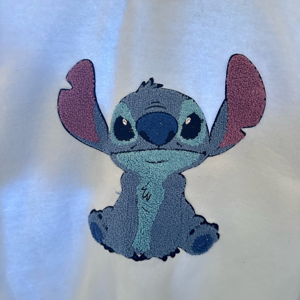 Disney White Sweatshirt with Stitch Design